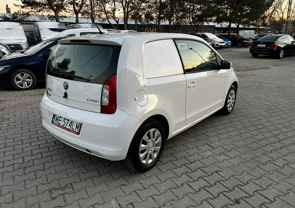 Skoda Citigo cena 21900 przebieg: 158756, rok produkcji 2015 z Sokółka małe 121